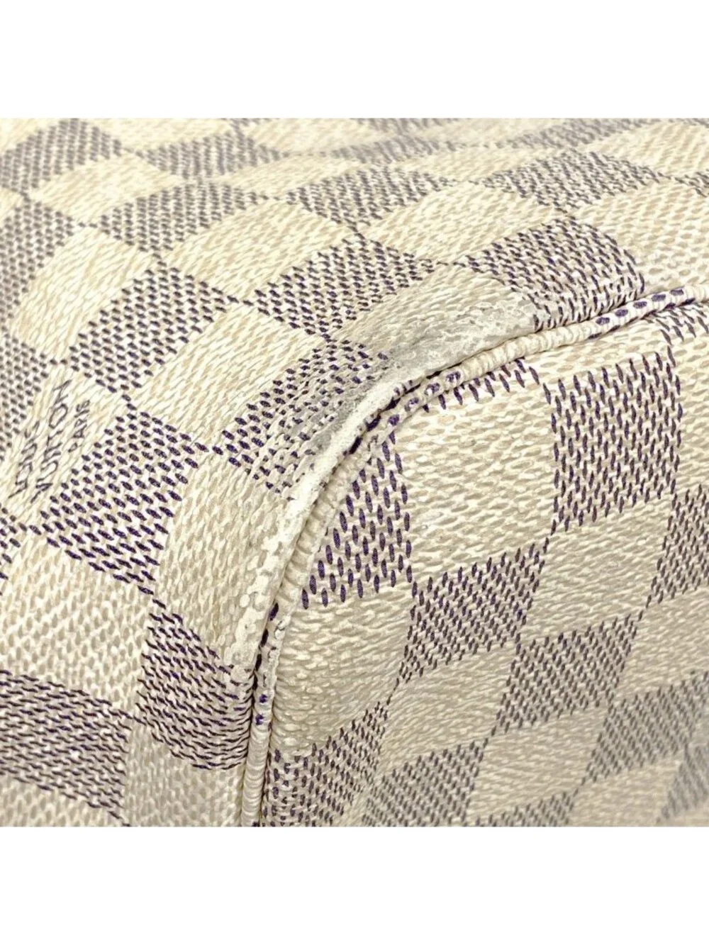 Louis Vuitton Tote Damier Azur Neverfull MM White